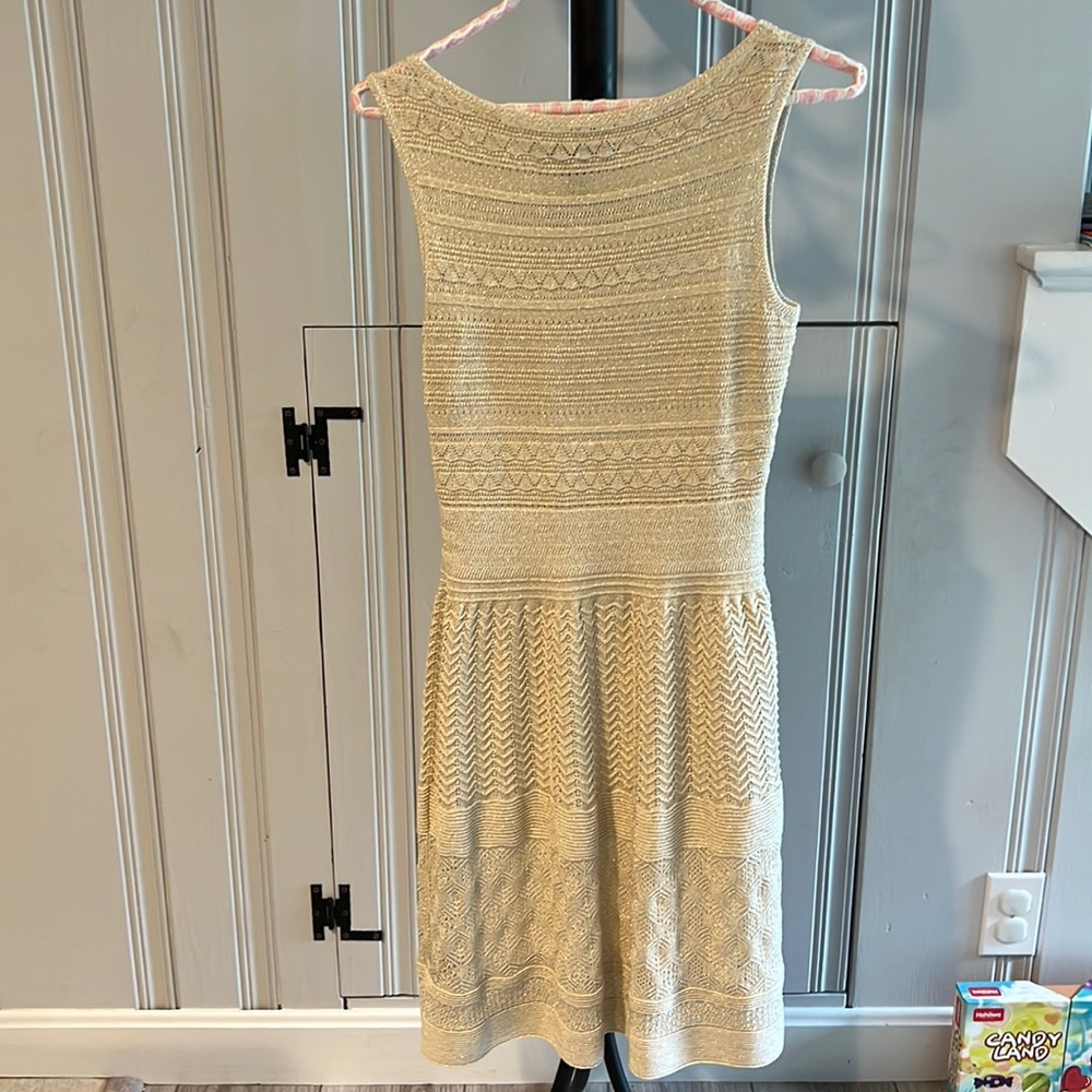 Gold iridescent dress